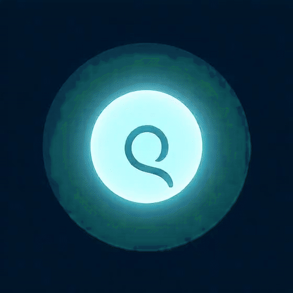 Logo, animated portal opening